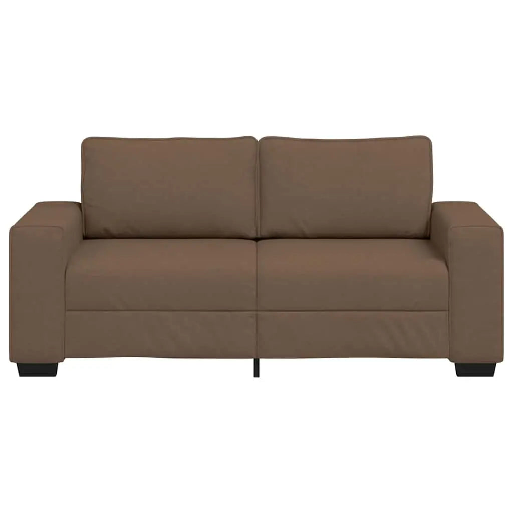 Canapé 2 places marron 180x77x82 cm en tissu - XIOS