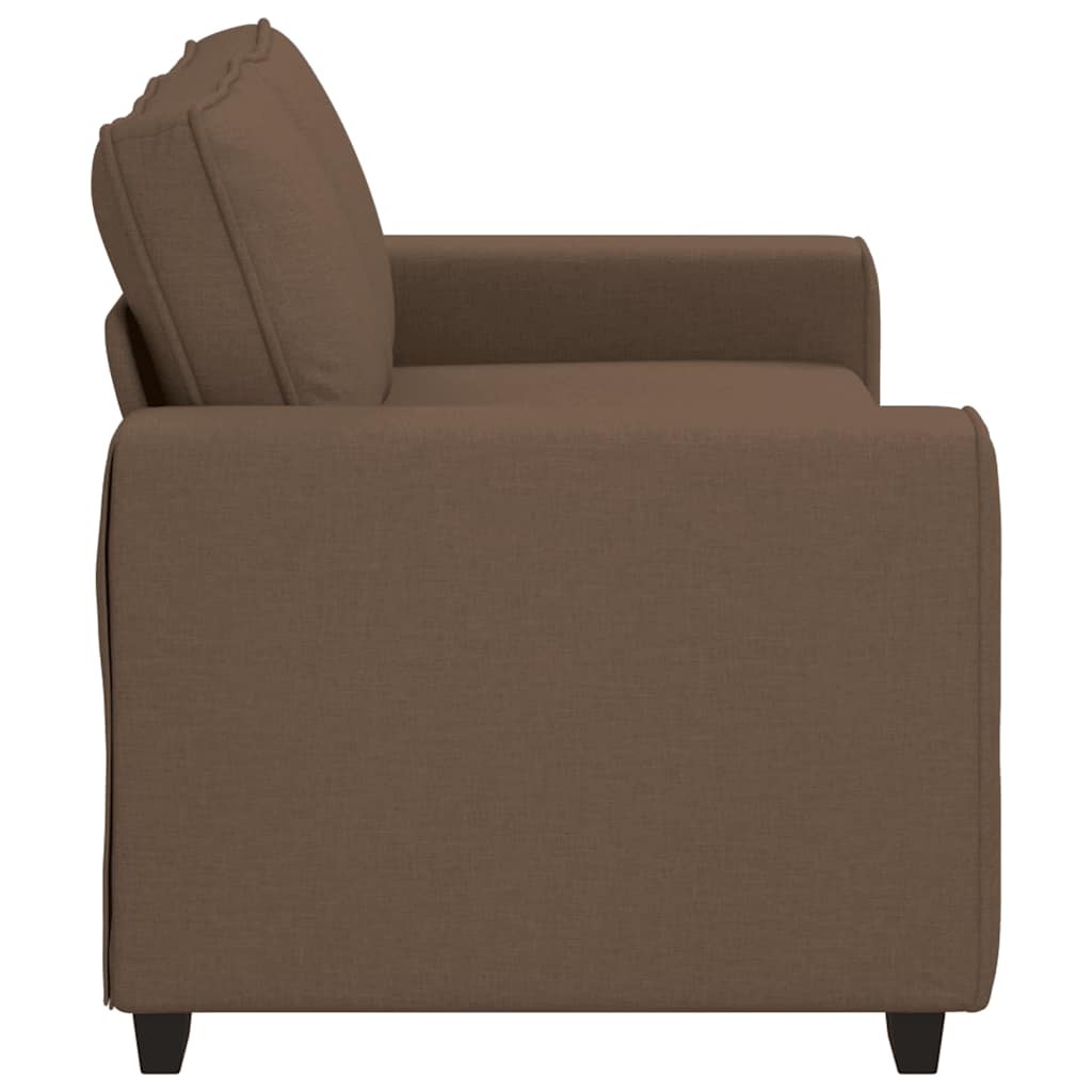 Canapé 2 places marron 180x77x82 cm en tissu - XIOS