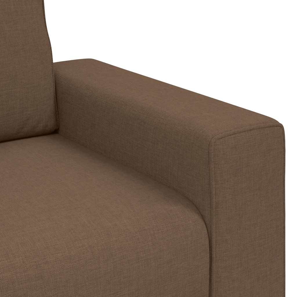 Canapé 2 places marron 180x77x82 cm en tissu - XIOS