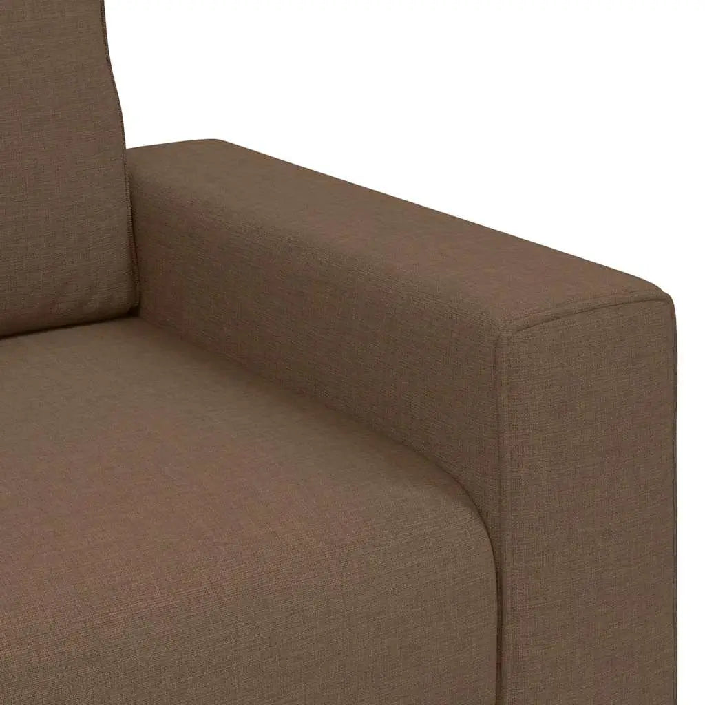 Canapé 2 places marron 180x77x82 cm en tissu - XIOS
