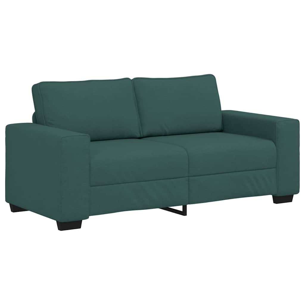 Canapé 2 places vert foncé 180 x 77 x 82 cm en tissu - XIOS