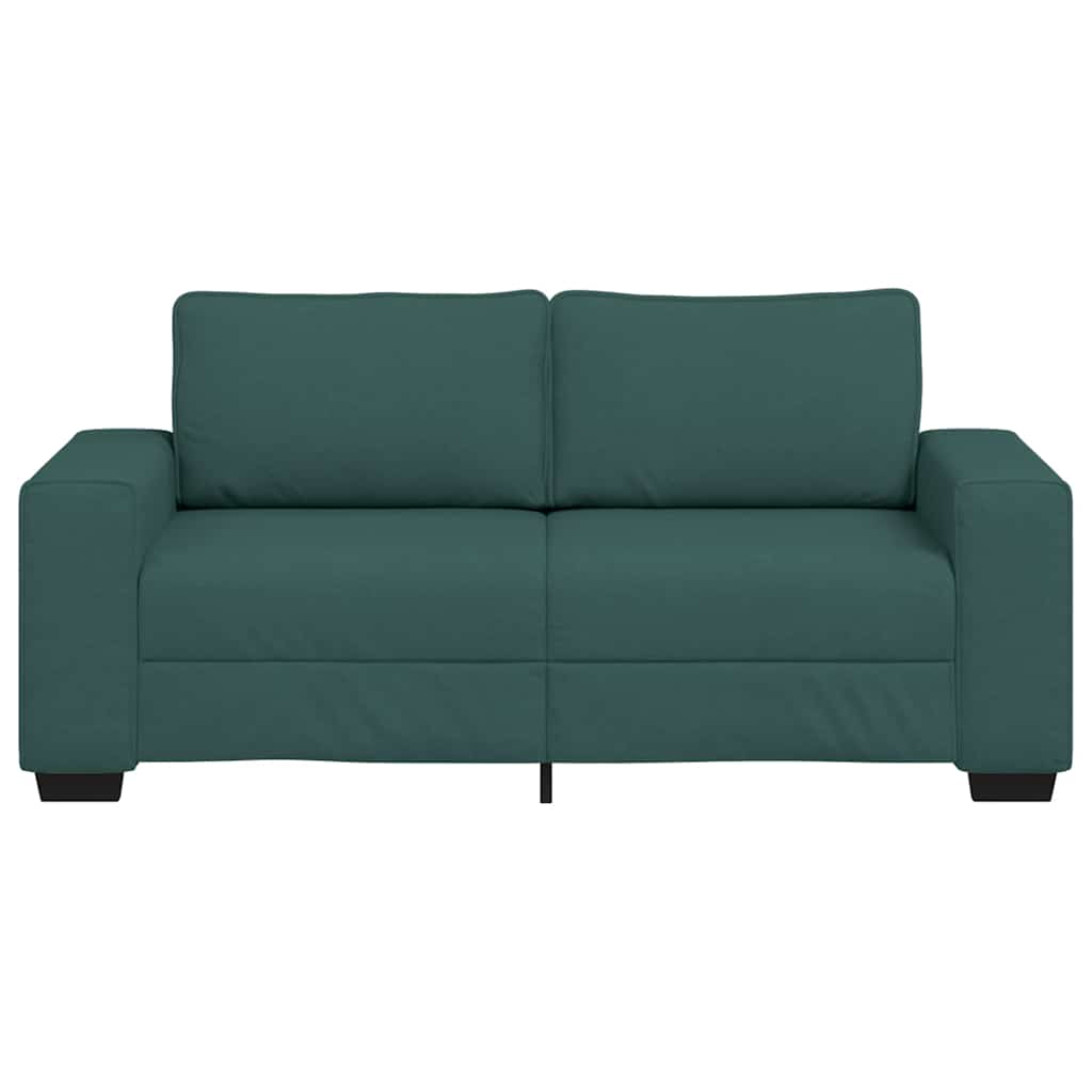 Canapé 2 places vert foncé 180 x 77 x 82 cm en tissu - XIOS