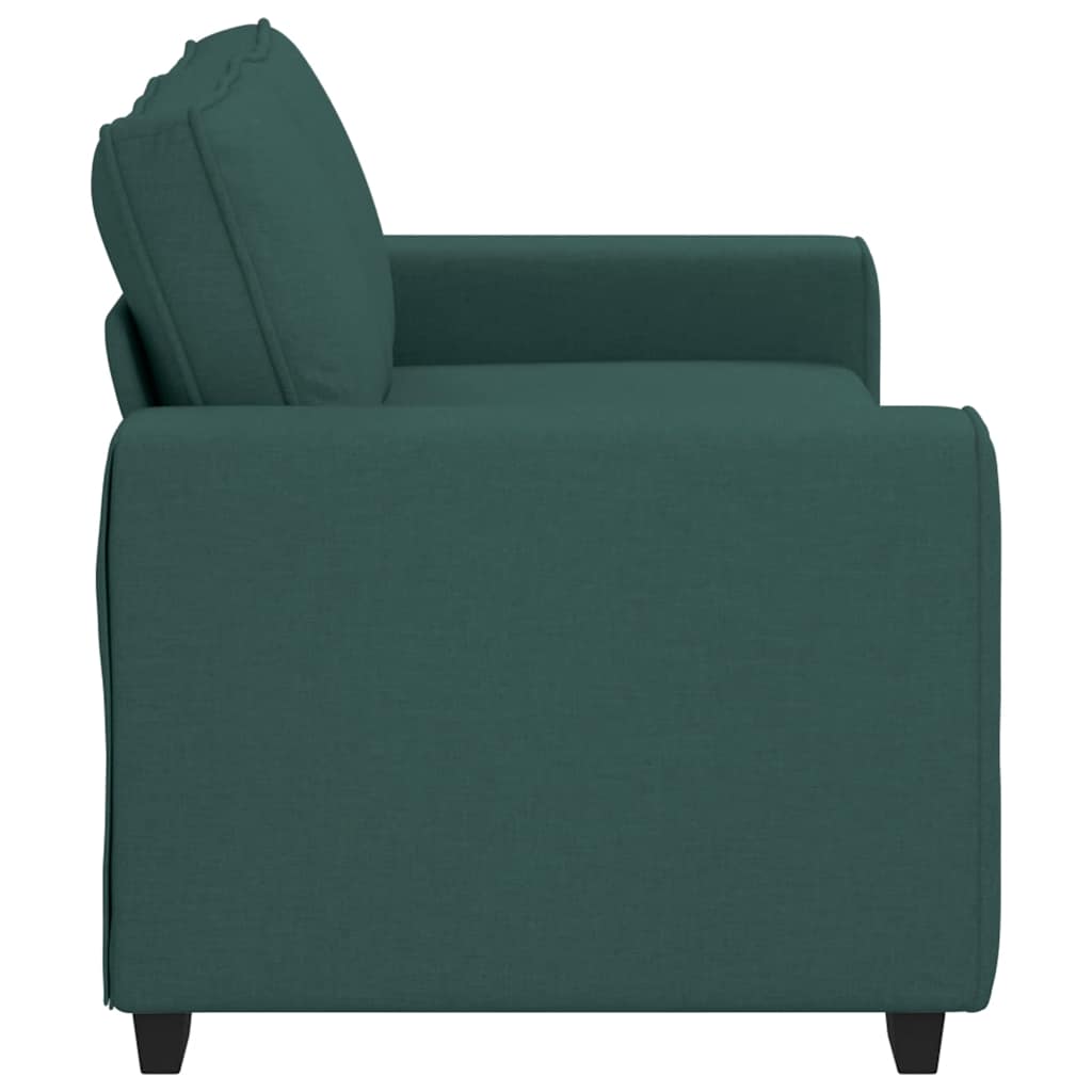 Canapé 2 places vert foncé 180 x 77 x 82 cm en tissu - XIOS