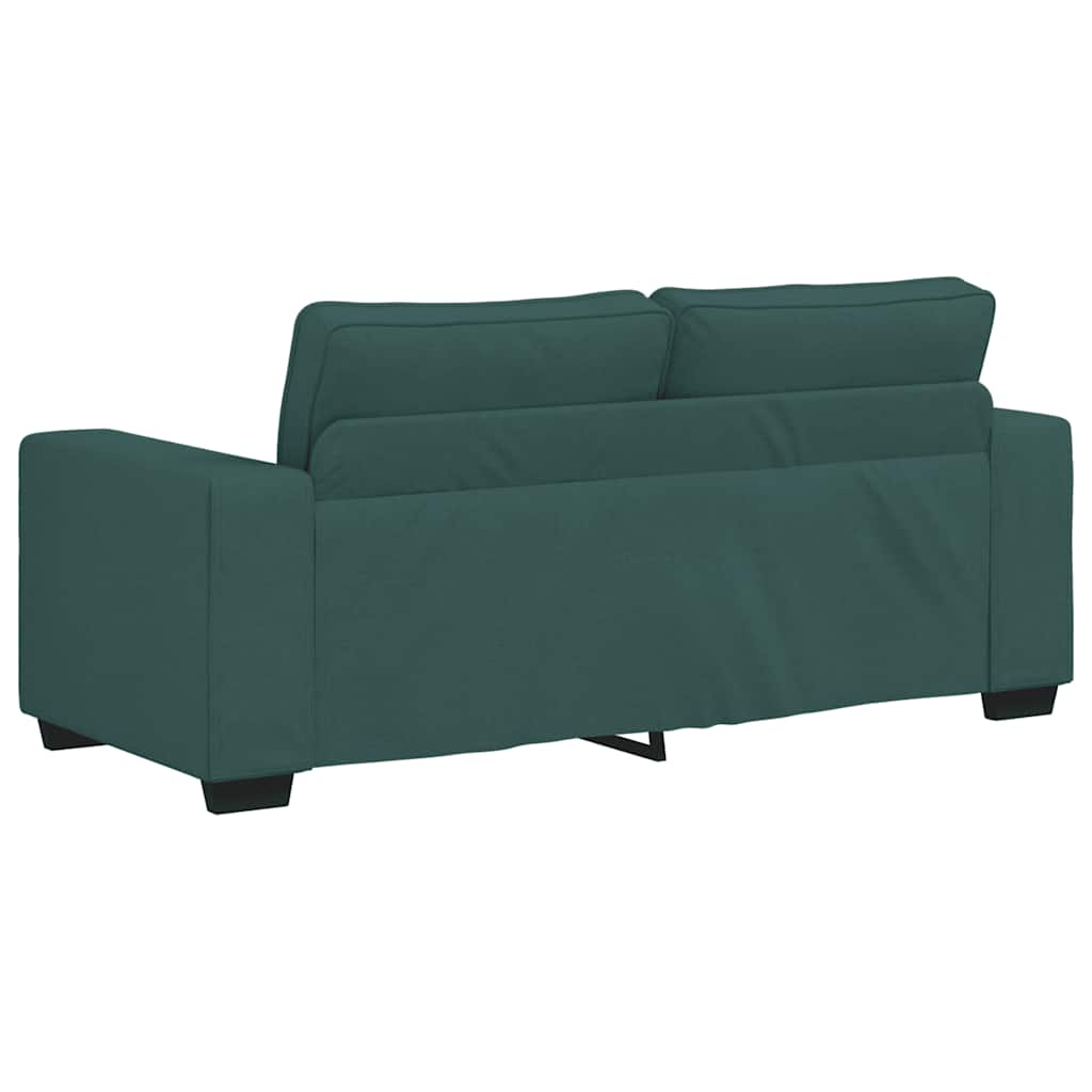 Canapé 2 places vert foncé 180 x 77 x 82 cm en tissu - XIOS