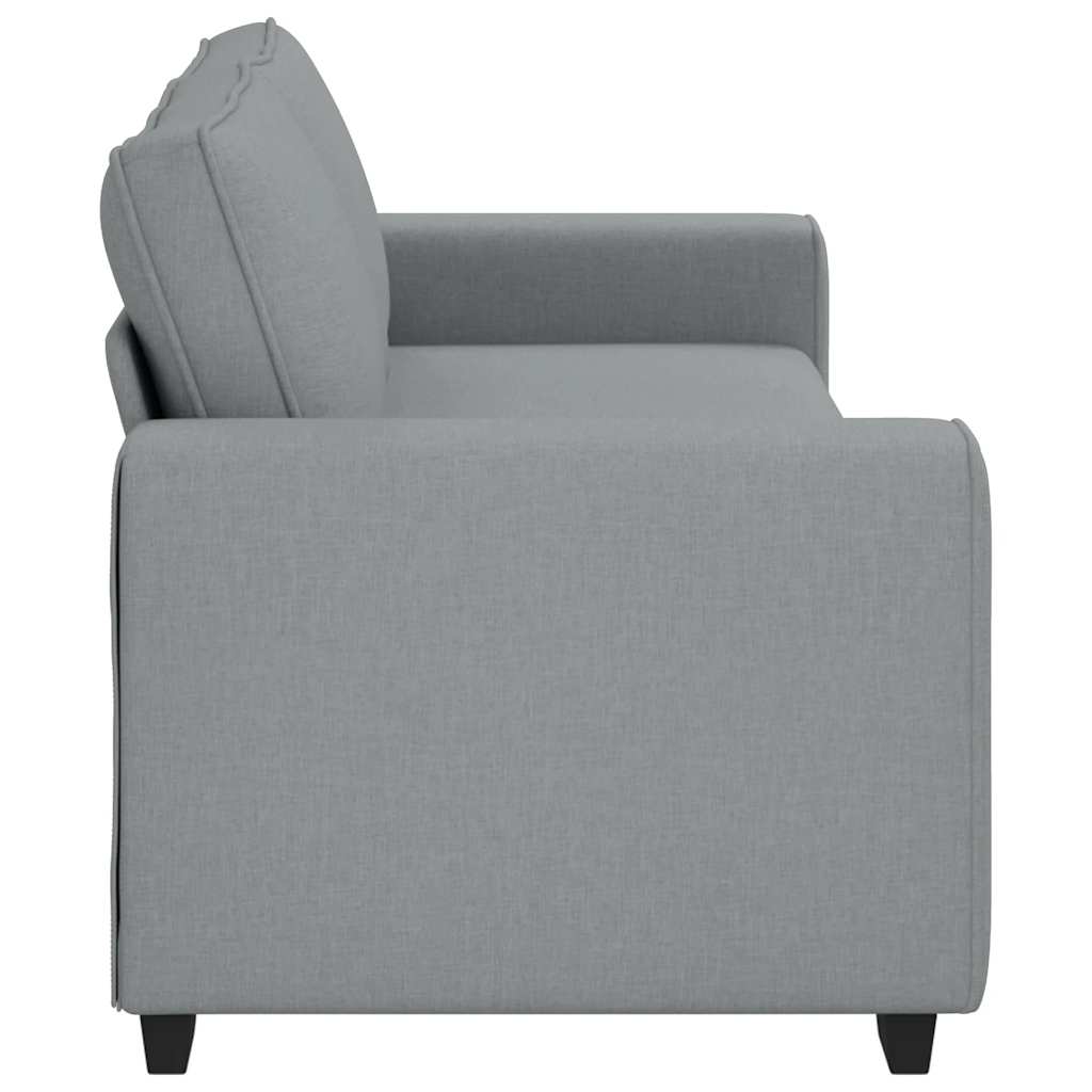 Canapé à 3 places gris clair 220x77x82 cm tissu