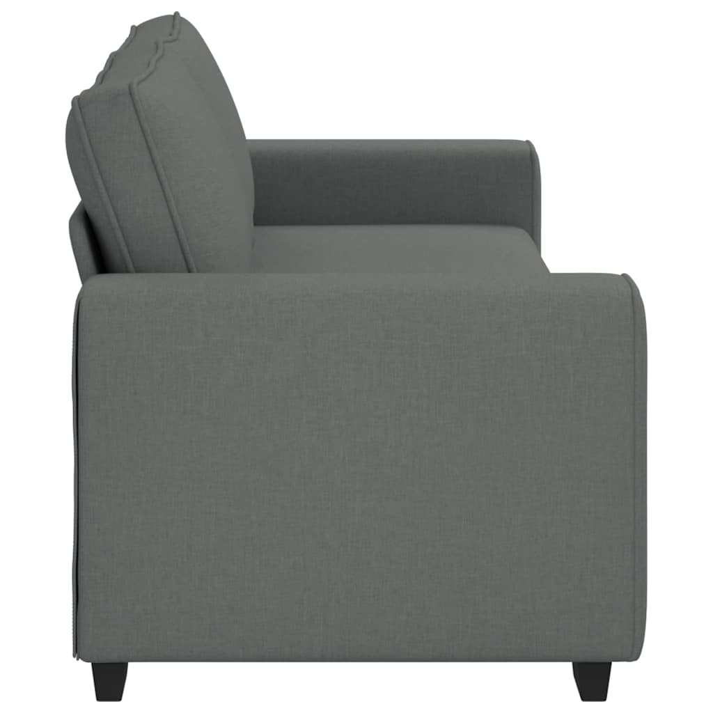 Canapé à 3 places gris foncé 180 cm tissu - XIOS