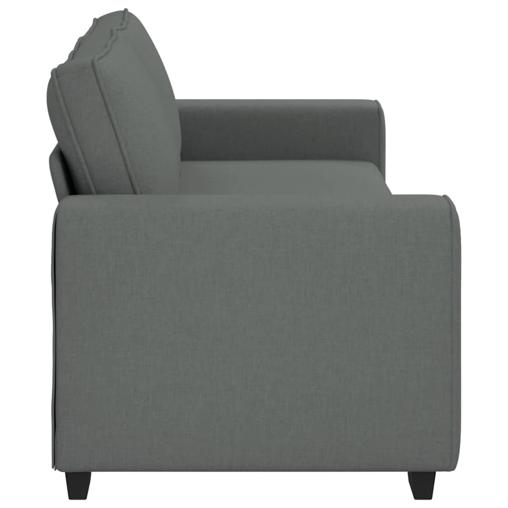 Canapé à 3 places gris foncé 220x77x82 cm tissu - XIOS