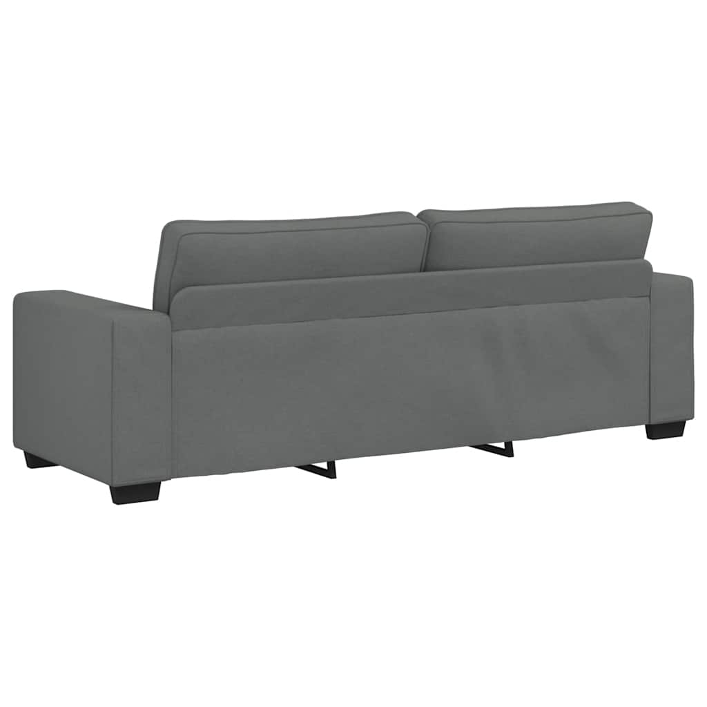 Canapé à 3 places gris foncé 220x77x82 cm tissu - XIOS