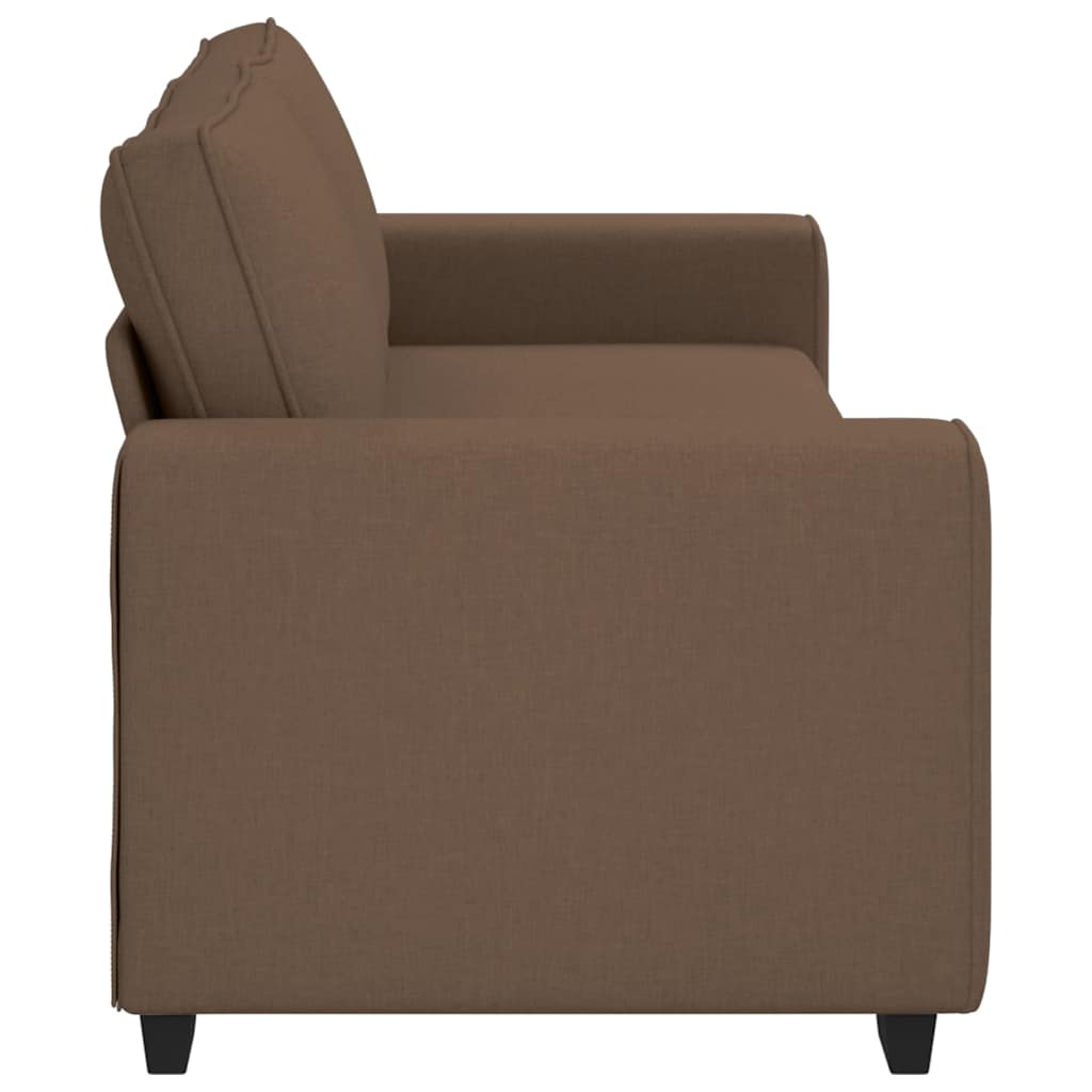Canapé 3 places marron 220x77x82 cm en tissu