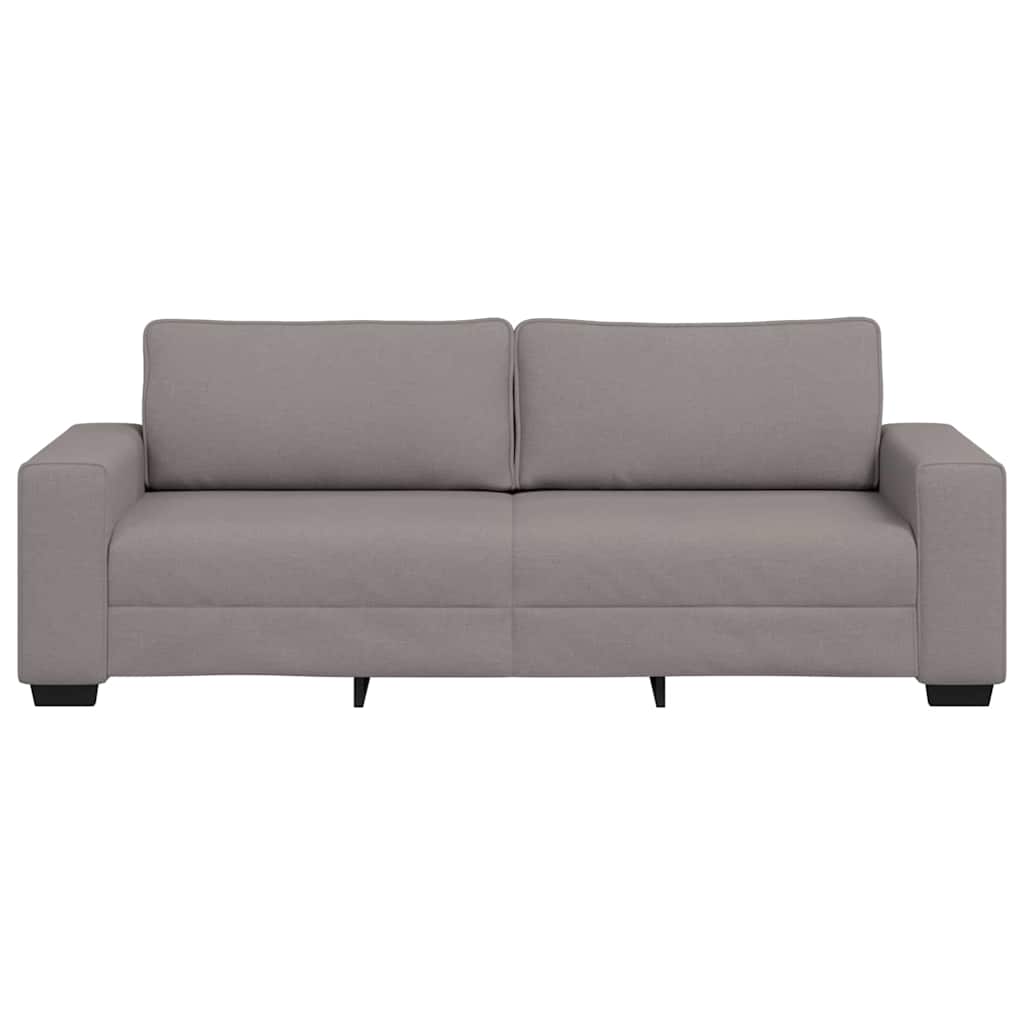Canapé 3 places taupe 220x77x82 cm en tissu