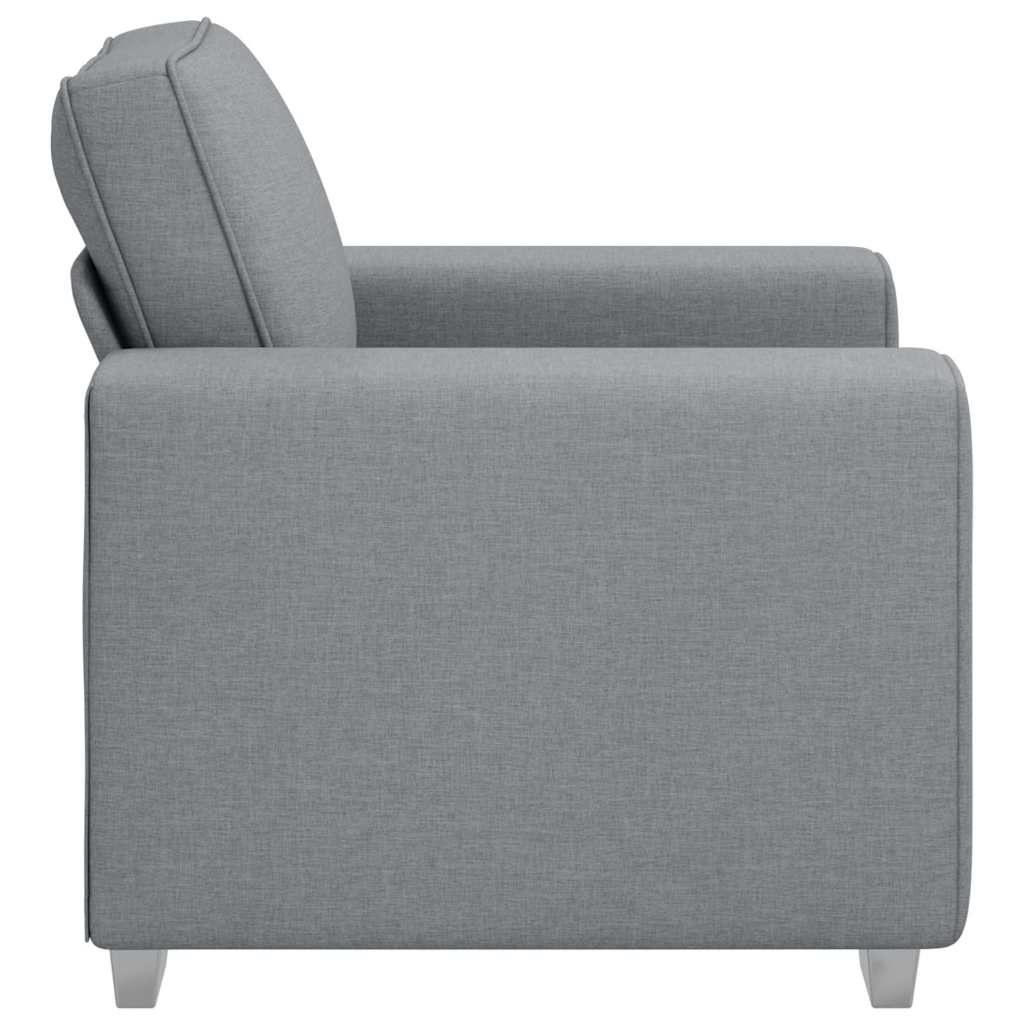 Canapé 59cm Gris clair tissu - XIOS