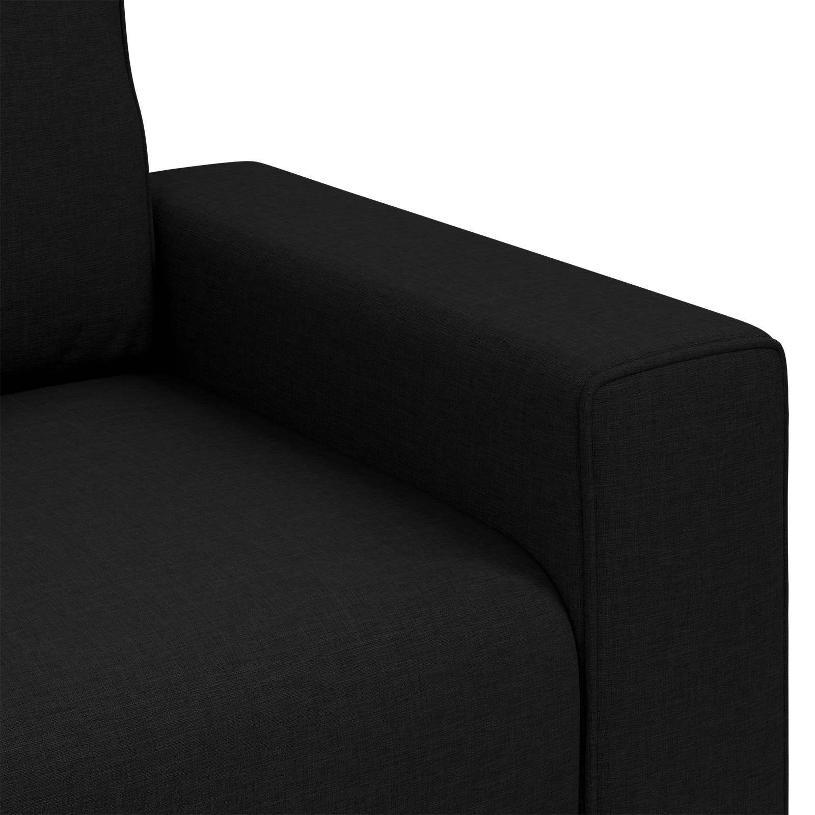 Canapé 59cm Noir tissu - XIOS