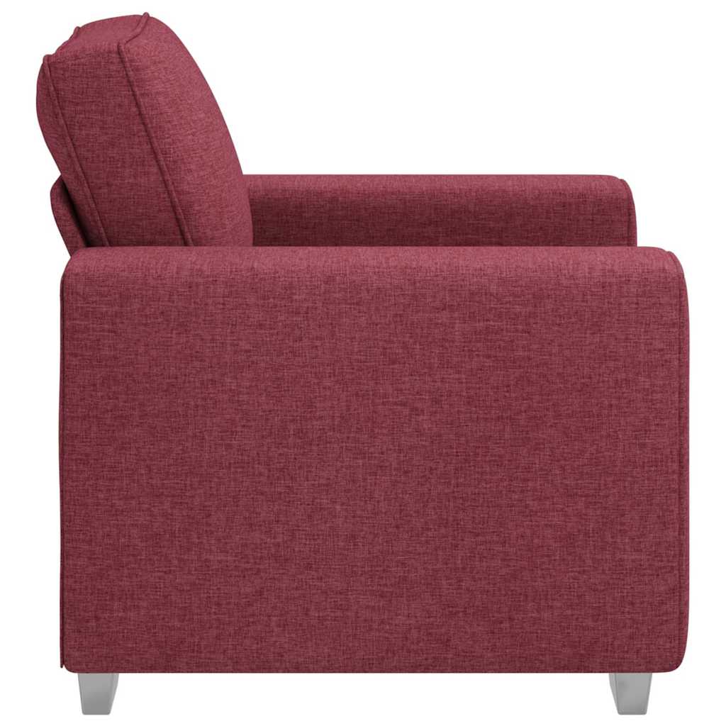 Canapé avec coussin Rouge bordeaux 100 x 77 x 82 cm tissu - XIOS
