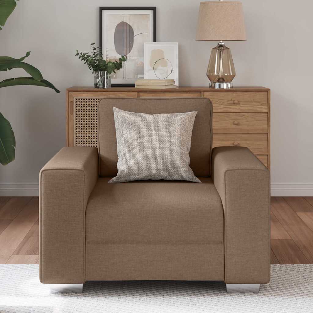 Canapé avec coussin Marron 100 x 77 x 82 cm tissu - XIOS