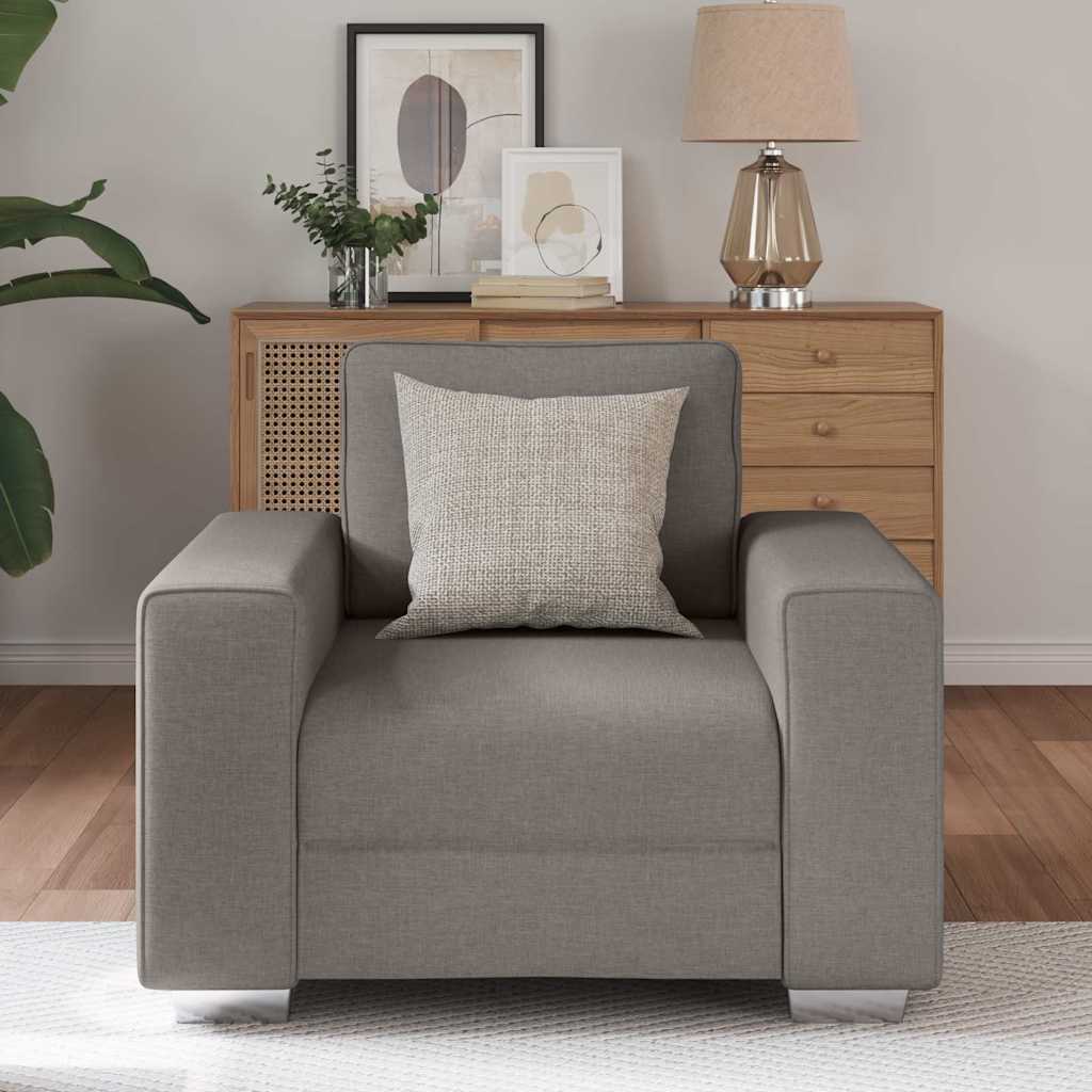 Canapé avec coussin Taupe 100 x 77 x 82 cm tissu - XIOS