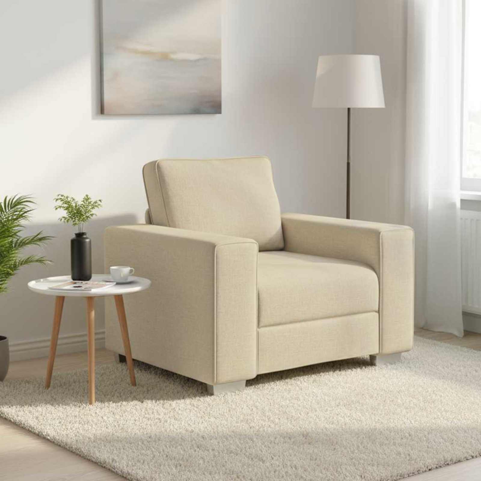 Canapé 59cm Crème tissu - XIOS