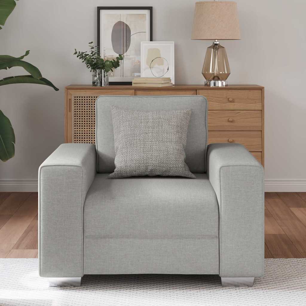 Canapé avec coussin Gris nuage 100 x 77 x 82 cm tissu - XIOS