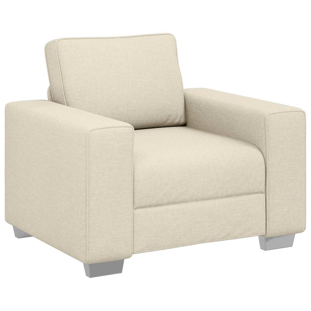 Canapé avec coussin avec oreiller Beige 100 x 77 x 82 cm Lin - XIOS