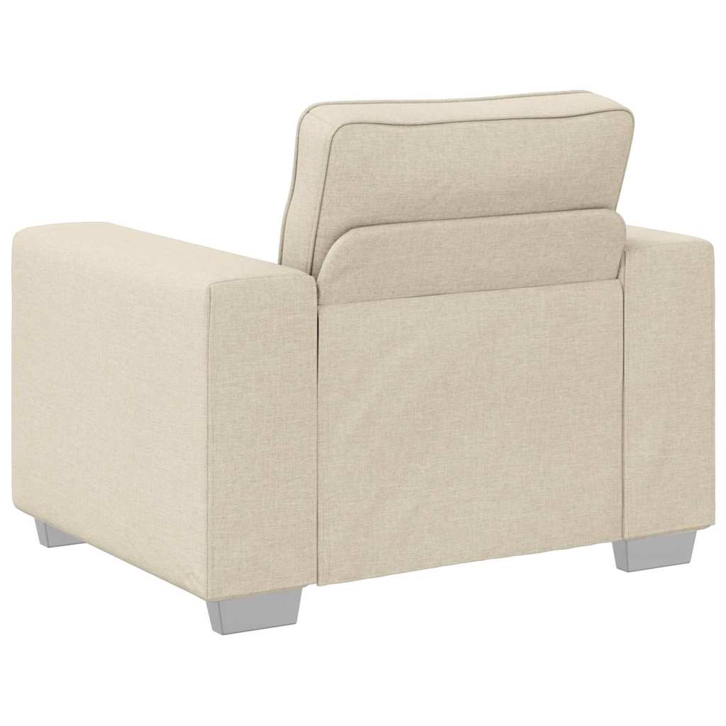 Canapé avec coussin avec oreiller Beige 100 x 77 x 82 cm Lin - XIOS