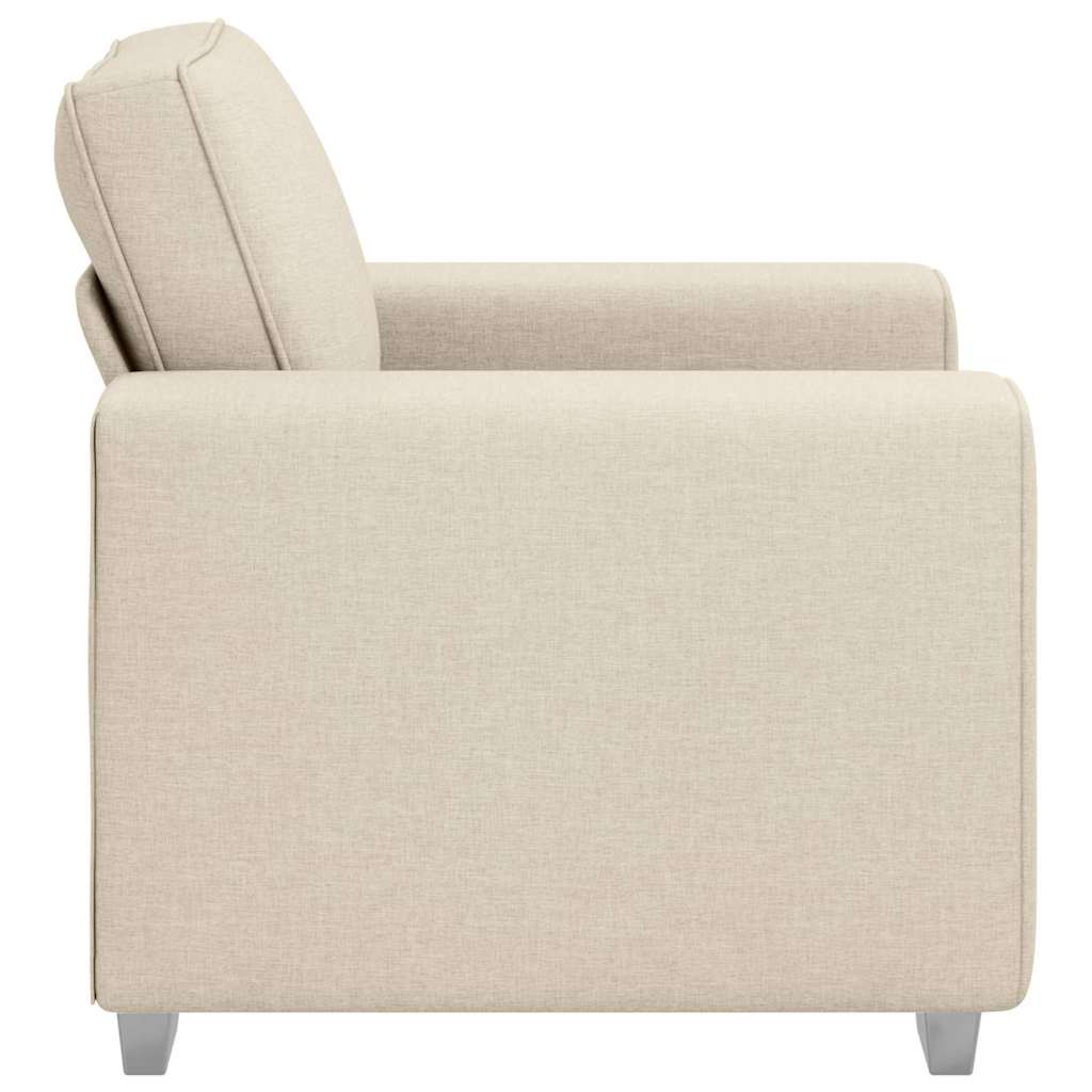 Canapé avec coussin avec oreiller Beige 100 x 77 x 82 cm Lin - XIOS