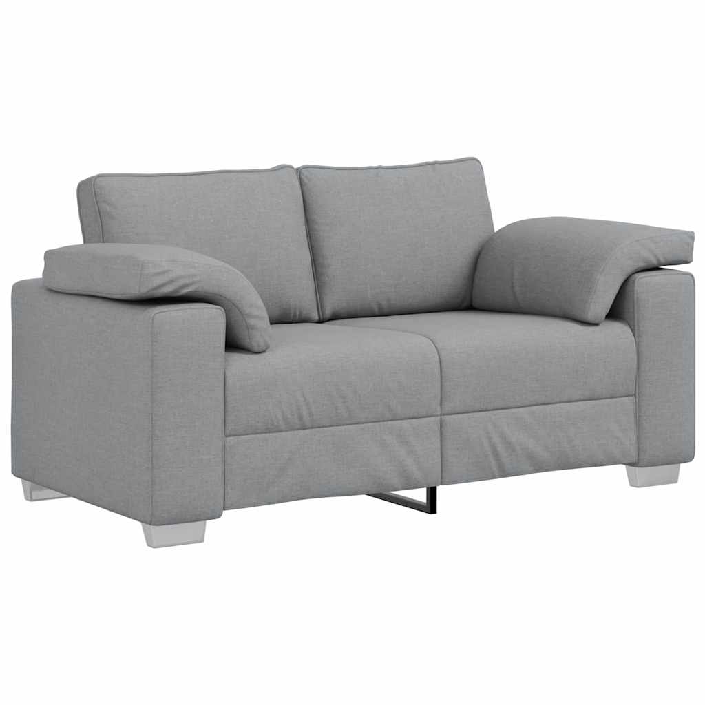 Canapé deux places Gris clair 160 cm tissu