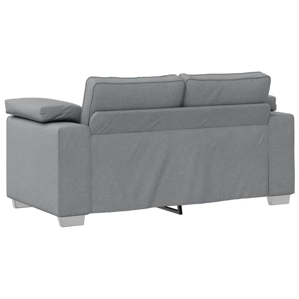 Canapé deux places Gris clair 160 cm tissu