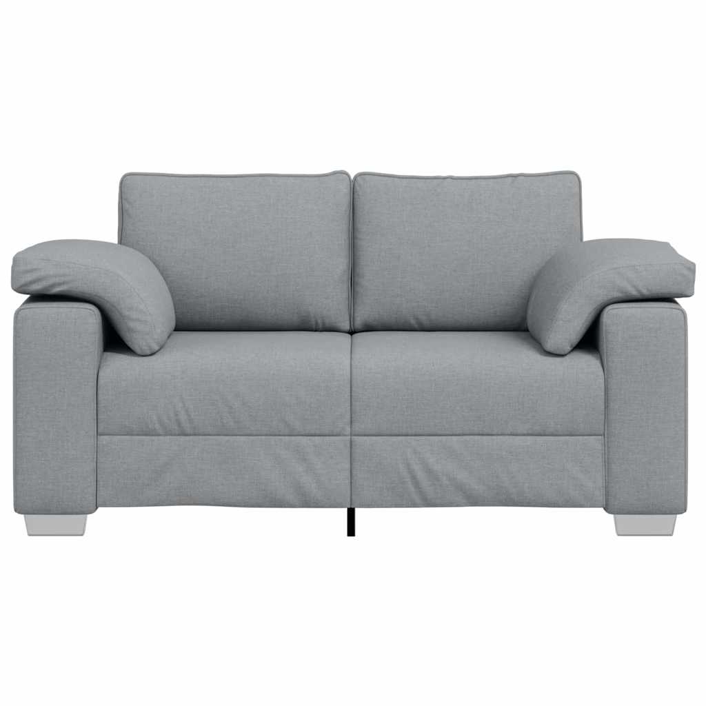 Canapé deux places Gris clair 160 cm tissu