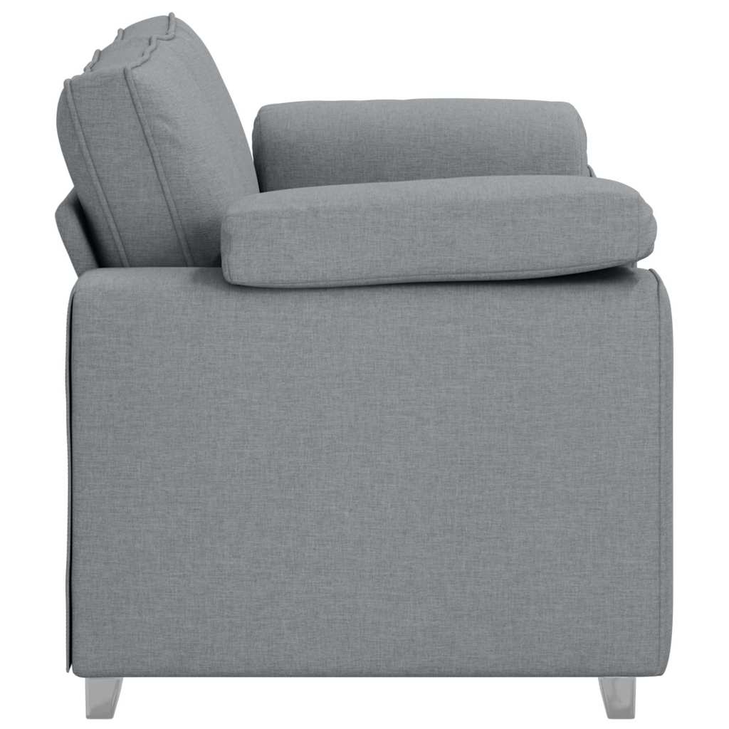 Canapé deux places Gris clair 160 cm tissu