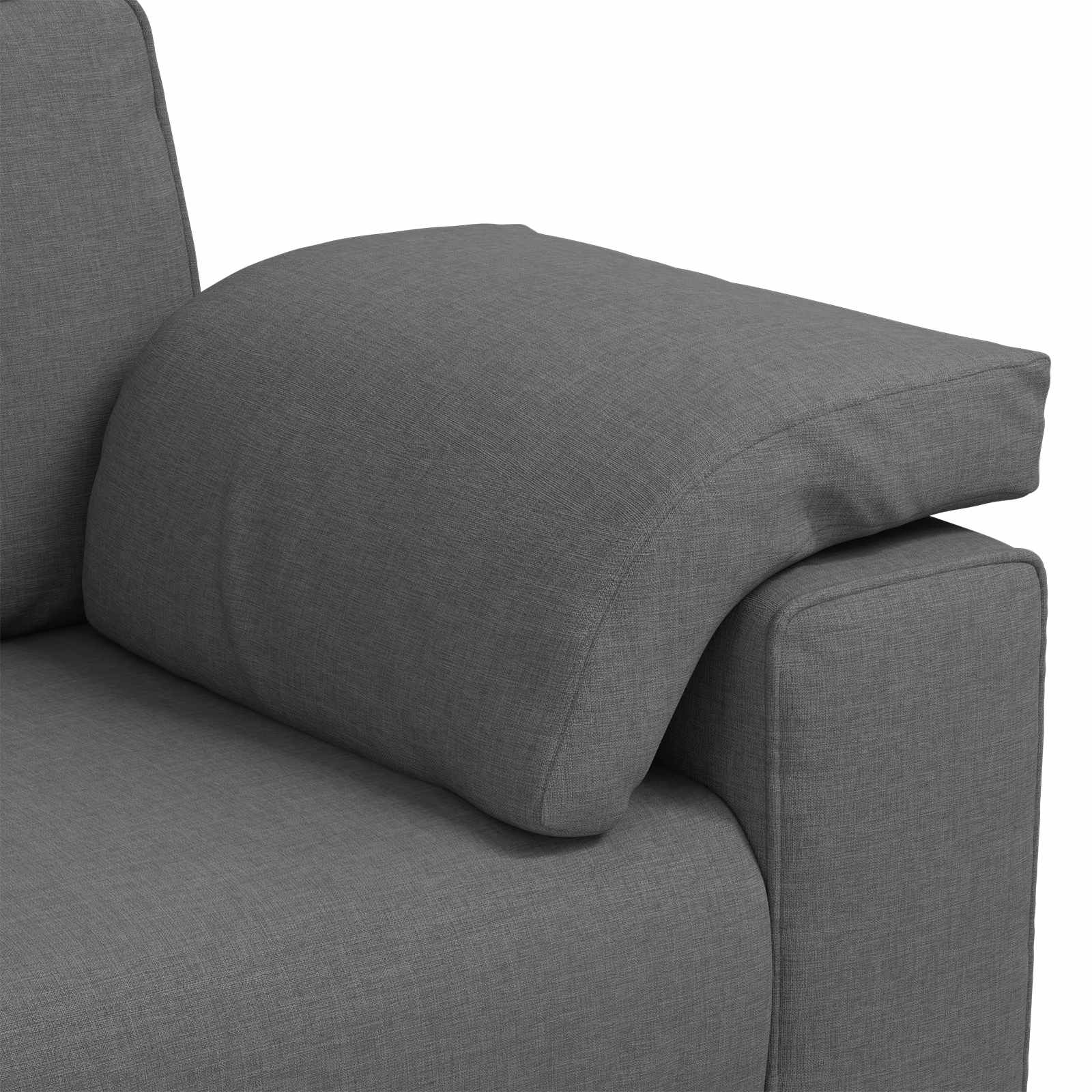 Canapé deux places Gris foncé 160 cm tissu - XIOS
