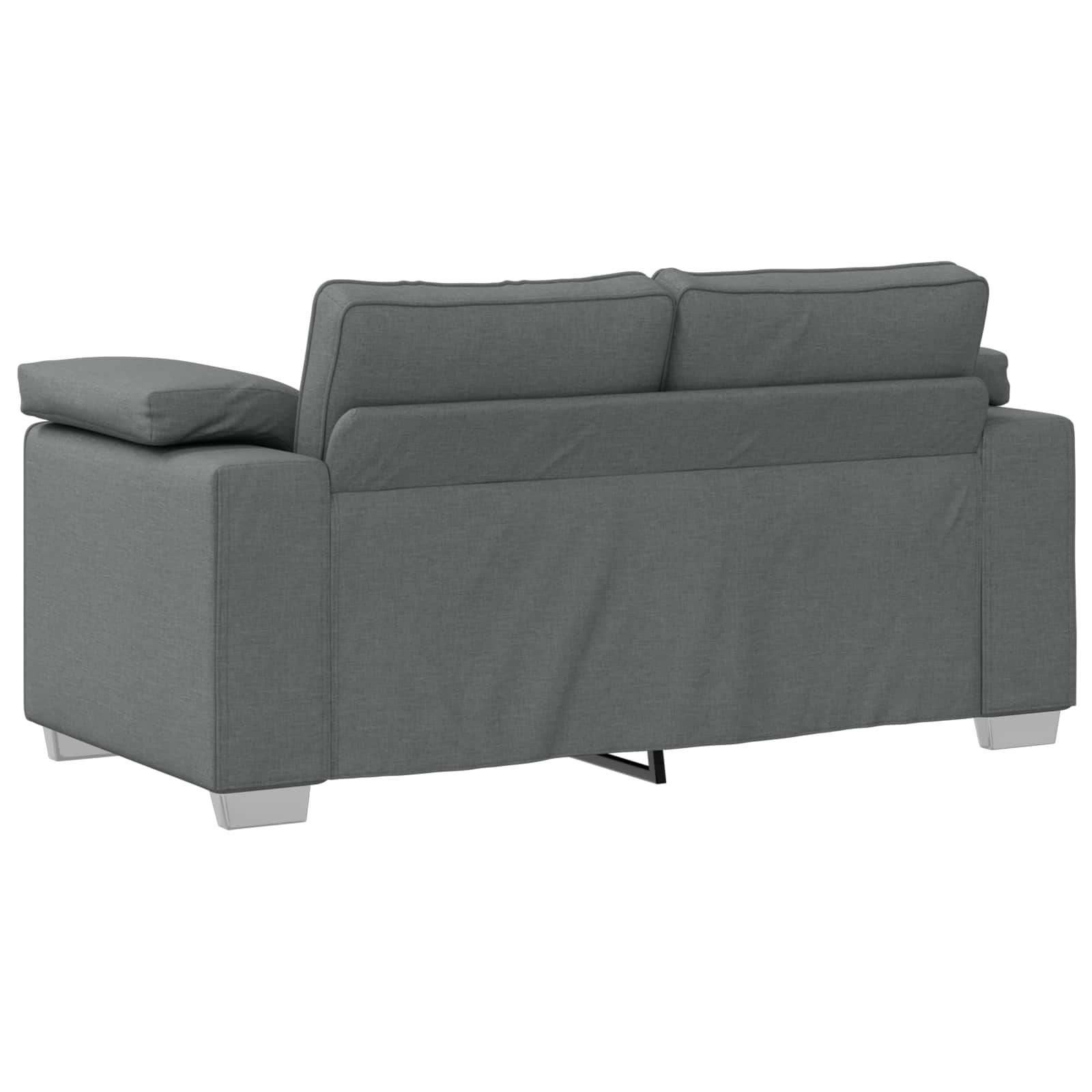 Canapé deux places Gris foncé 160 cm tissu - XIOS