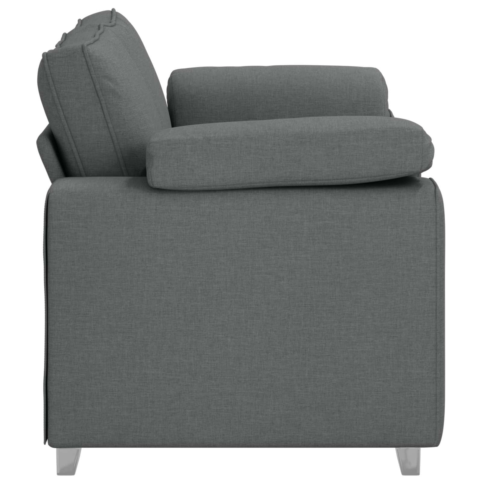 Canapé deux places Gris foncé 160 cm tissu - XIOS