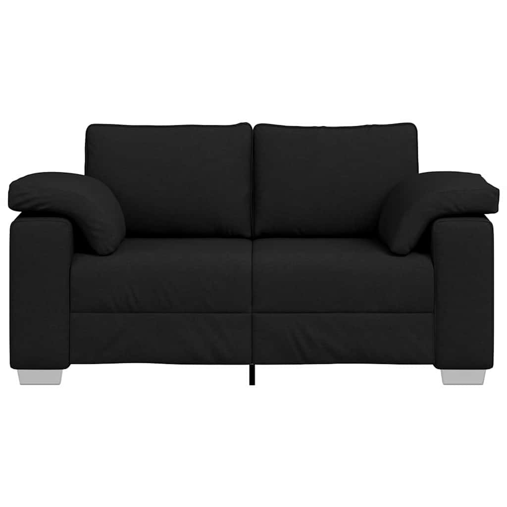 Canapé deux places Noir 160 cm tissu