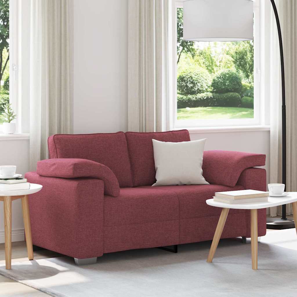 Canapé Bordeaux 160 x 80 x 82 cm tissu - XIOS