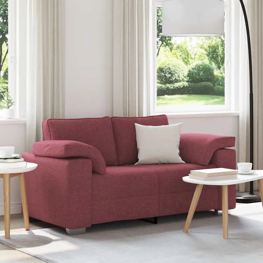 Canapé deux places Bordeaux 160 cm tissu - XIOS