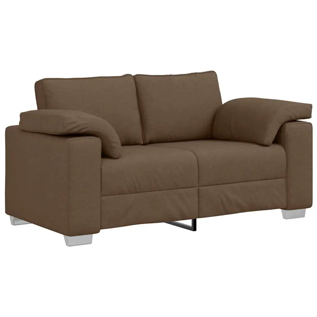 Canapé deux places Marron 160 cm tissu - XIOS