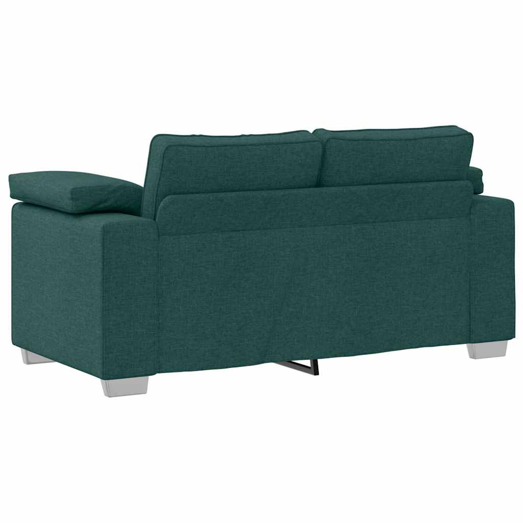 Canapé avec coussin Vert foncé 160 x 77 x 82 cm tissu - XIOS