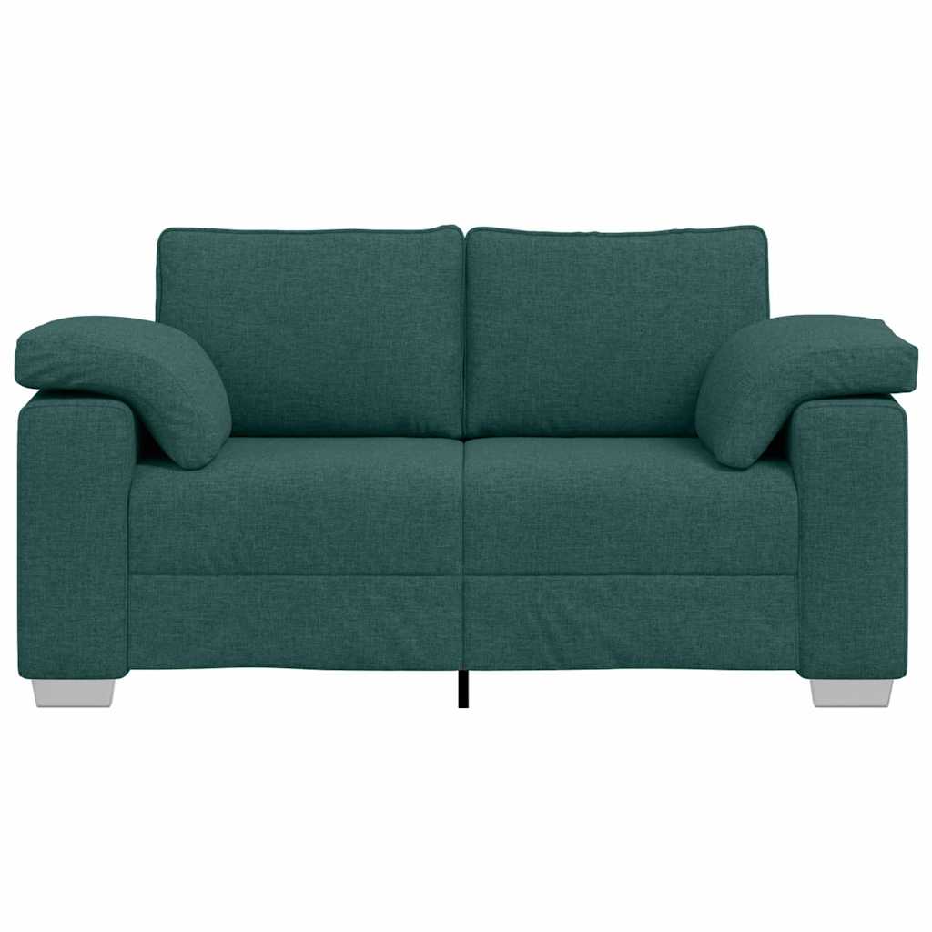Canapé avec coussin Vert foncé 160 x 77 x 82 cm tissu - XIOS