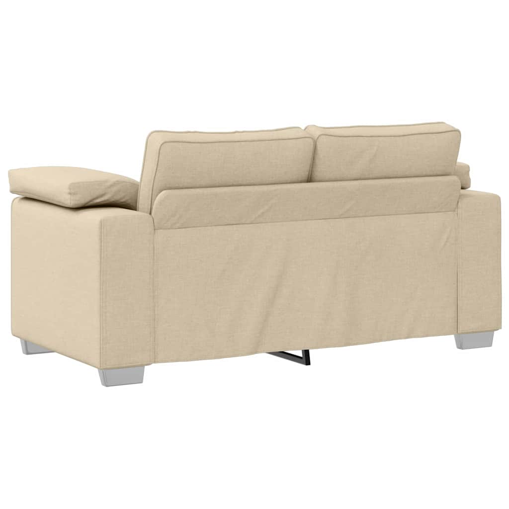 Canapé deux places Crème 160 cm tissu - XIOS