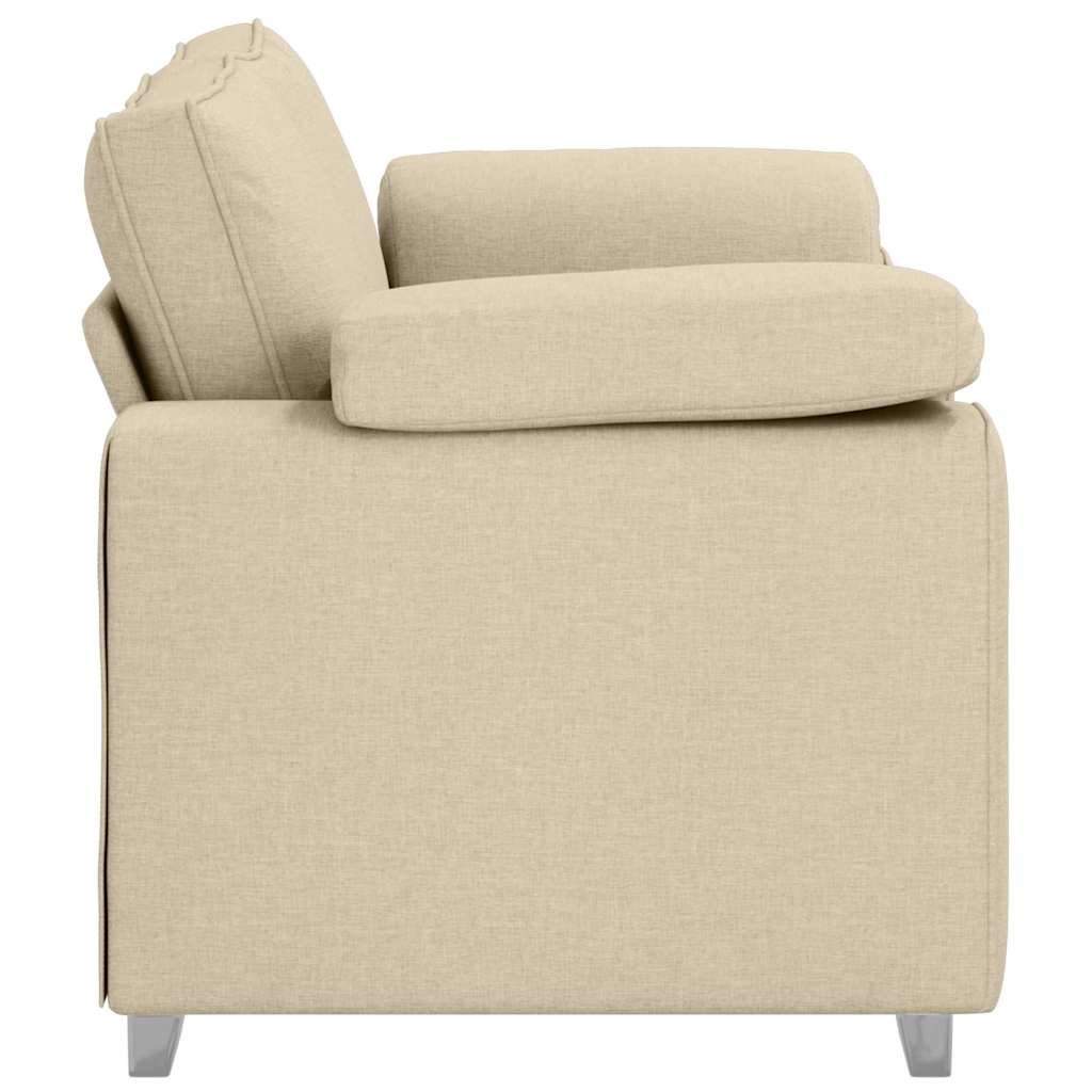Canapé deux places Crème 160 cm tissu - XIOS