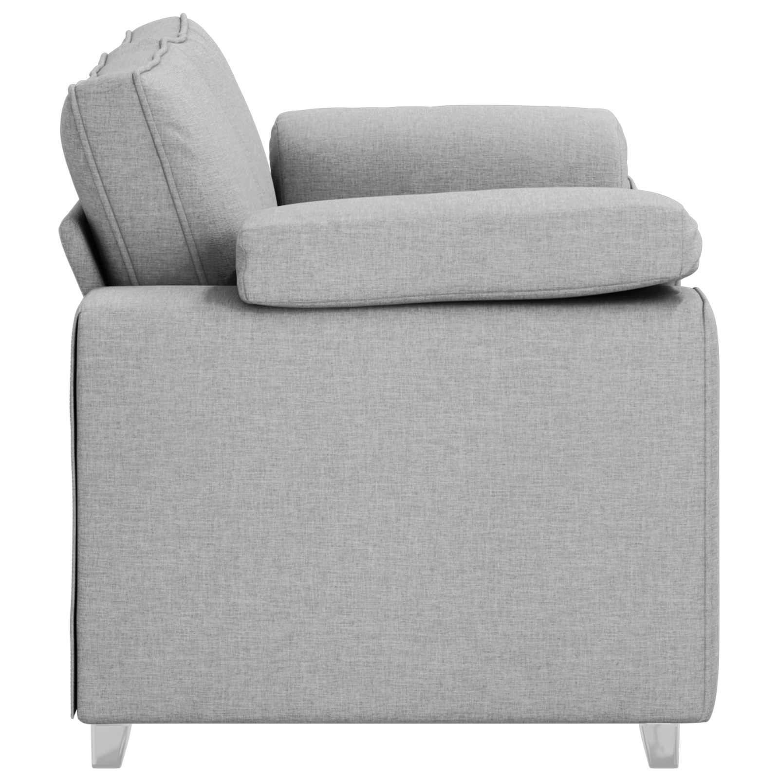 Canapé deux places Gris nuage 160 cm tissu - XIOS