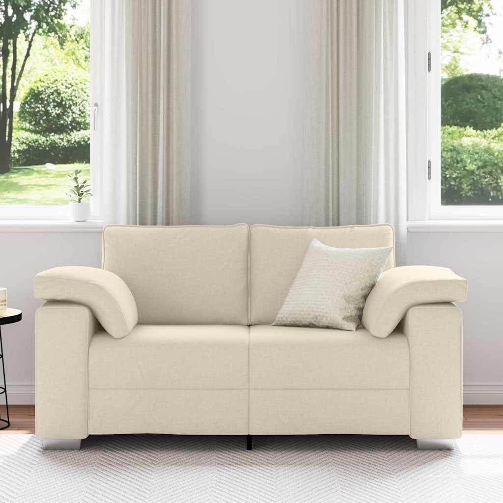 Canapé Beige 160 x 77 x 82 cm Tissu en lin mélangé - XIOS
