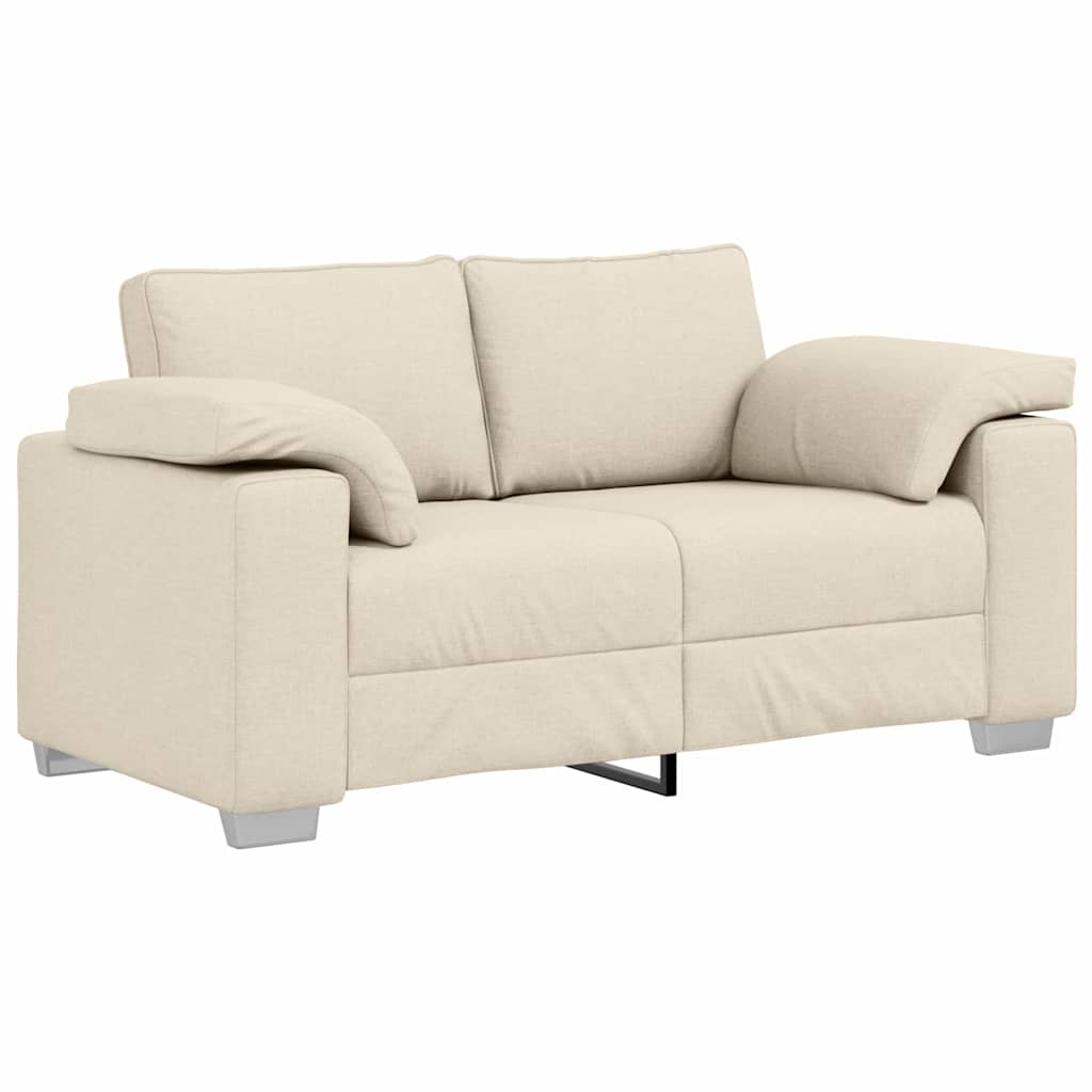 Canapé Beige 160 x 77 x 82 cm Tissu en lin mélangé - XIOS