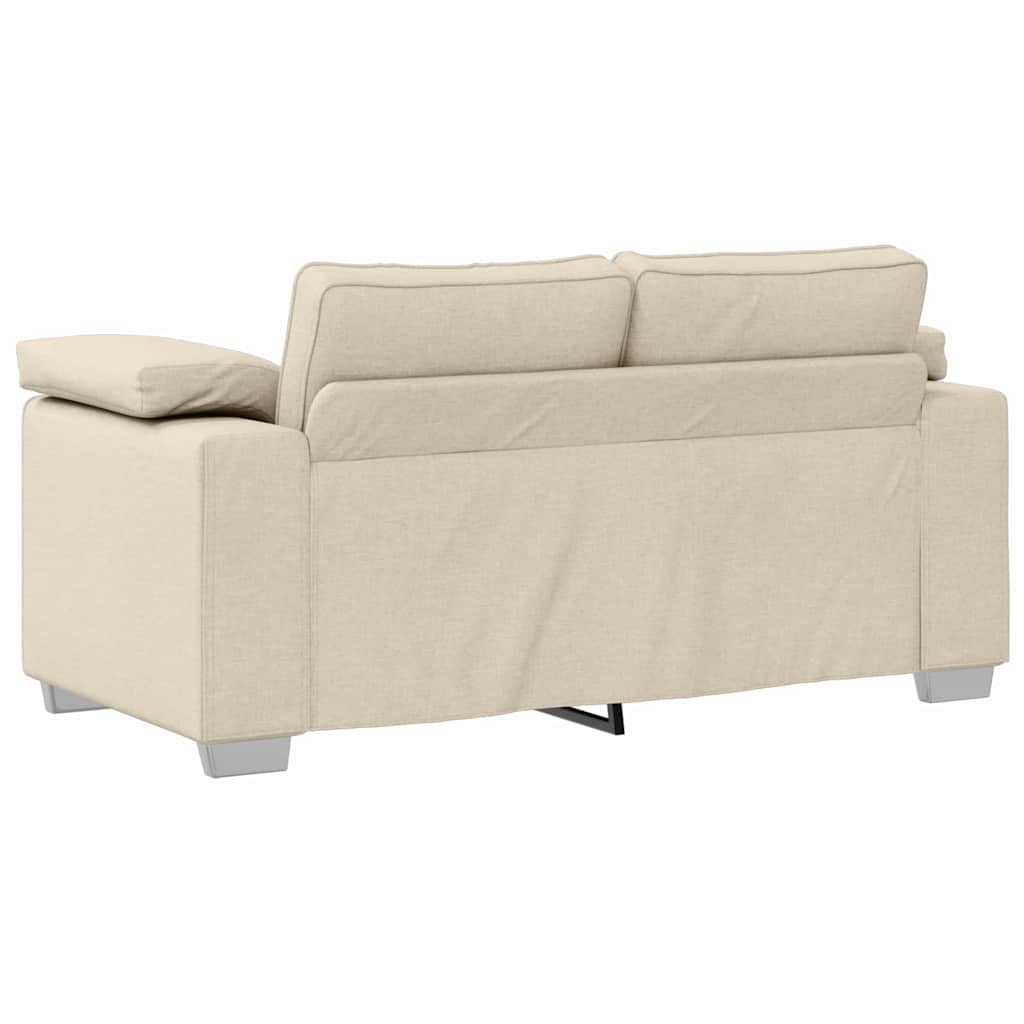 Canapé Beige 160 x 77 x 82 cm Tissu en lin mélangé - XIOS