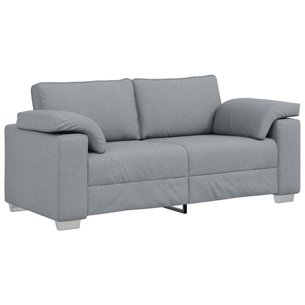 Canapé deux places Gris clair 180 cm tissu