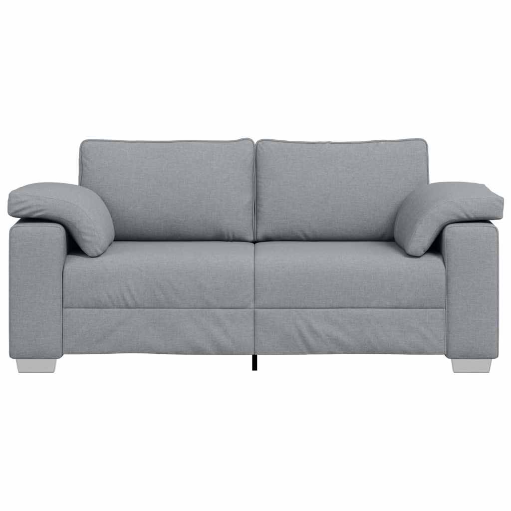 Canapé deux places Gris clair 180 cm tissu