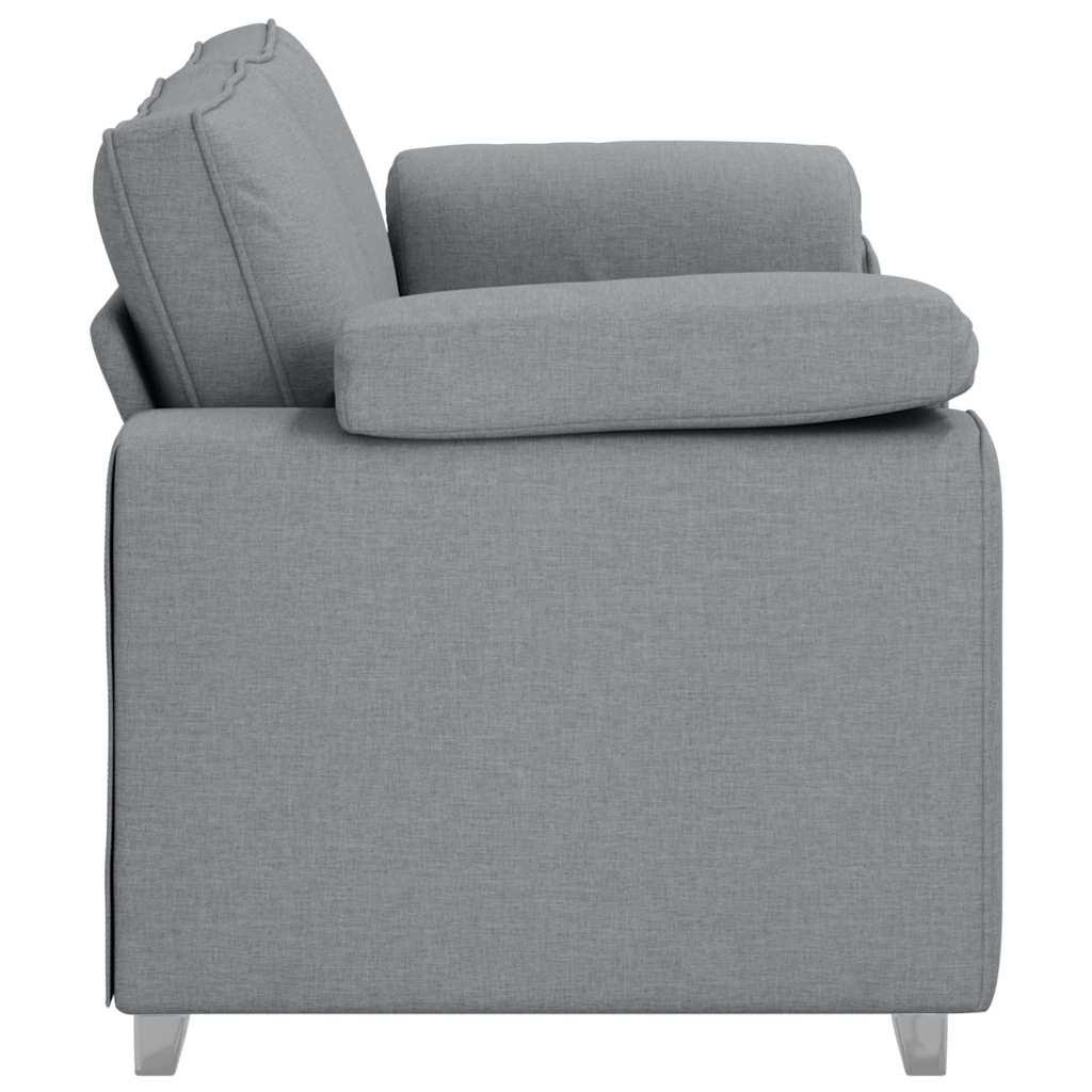 Canapé deux places Gris clair 180 cm tissu