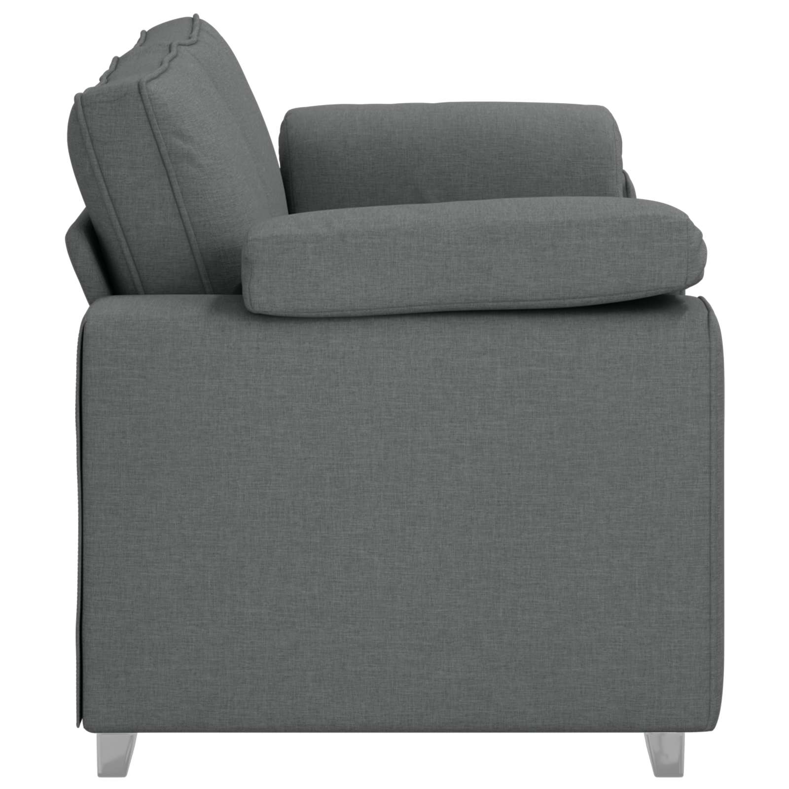 Canapé deux places Gris foncé 180 cm tissu - XIOS