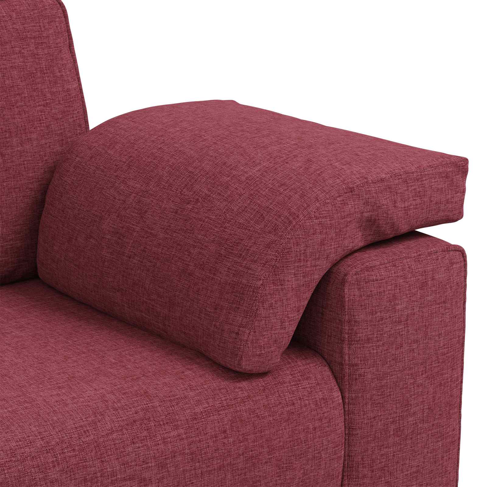 Canapé deux places Bordeaux 180 cm tissu - XIOS