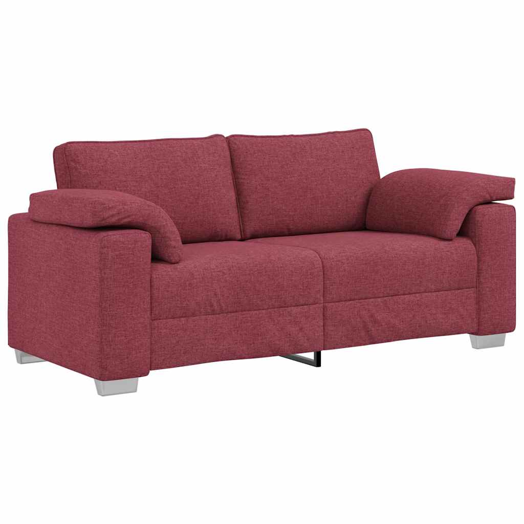 Canapé avec coussin Rouge bordeaux 180 x 77 x 82 cm tissu - XIOS