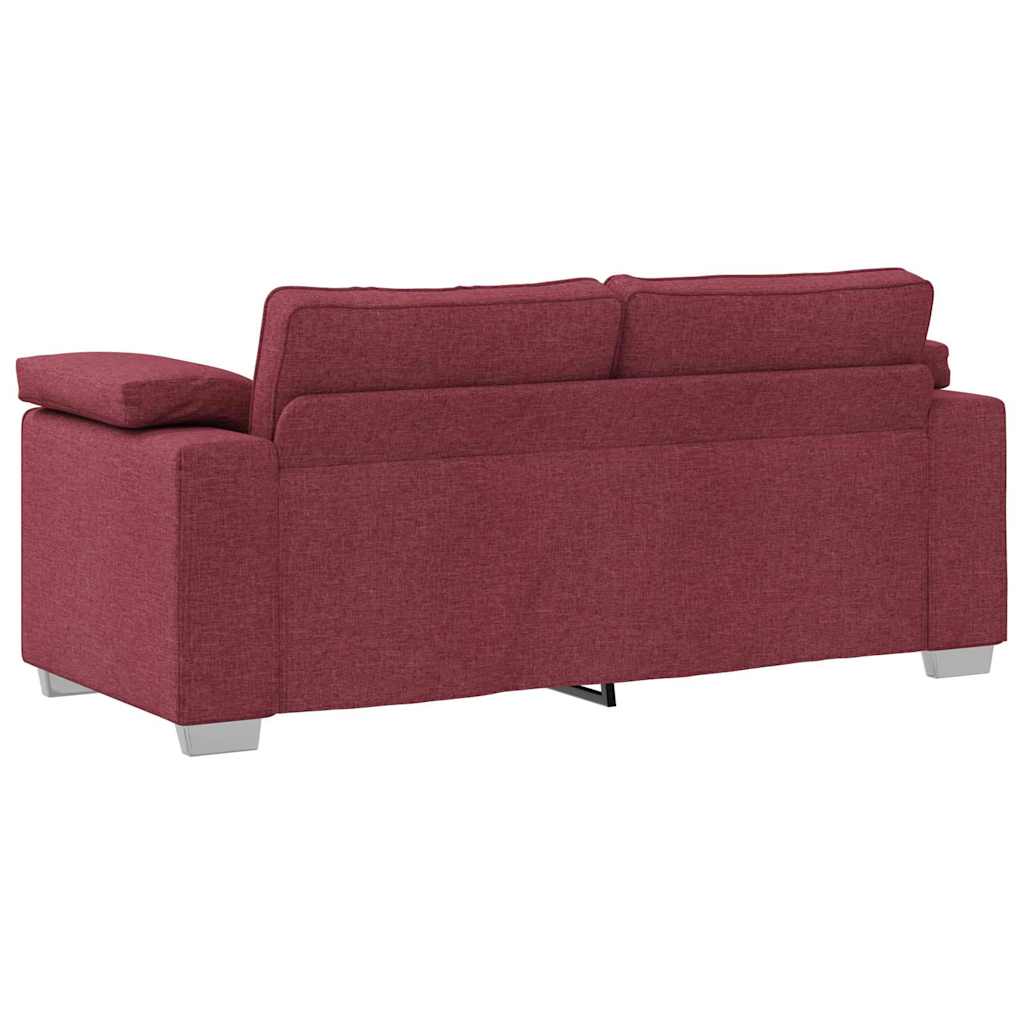Canapé avec coussin Rouge bordeaux 180 x 77 x 82 cm tissu - XIOS